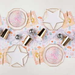 Best Bonjour Fete Blanc White Star Shaped Plates