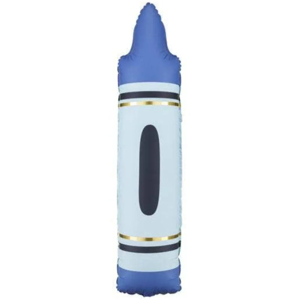 Sale THE BALLOON HUB Blue Crayon Foil Balloon