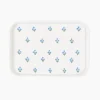 Best Trudie Blue Floral Hand-painted Enamelware Tray