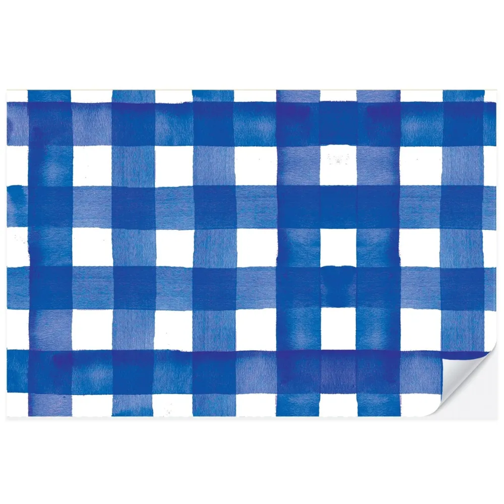 New Cami Monet Blue Gingham Paper Placemats