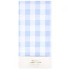 Outlet Meri Meri Blue Gingham Paper Tablecloth