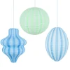 Discount Meri Meri Blue Hanging Lanterns
