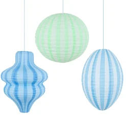 Discount Meri Meri Blue Hanging Lanterns