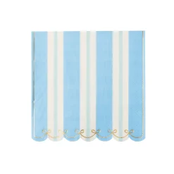 Online Bonjour Fete Blue & Mint Regency Stripe Large Napkins