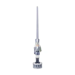 Sale December Diamonds Blue Nutcracker Candle Stick Holder