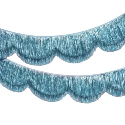 Clearance xo, Fetti Blue Scallop Fringe Banner