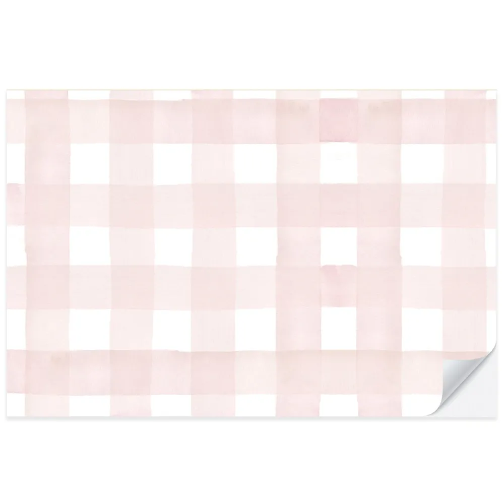 Outlet Cami Monet Blush Gingham Paper Placemats