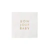 New Bonjour Fete Bonjour Baby Blanc White Cocktail Napkins