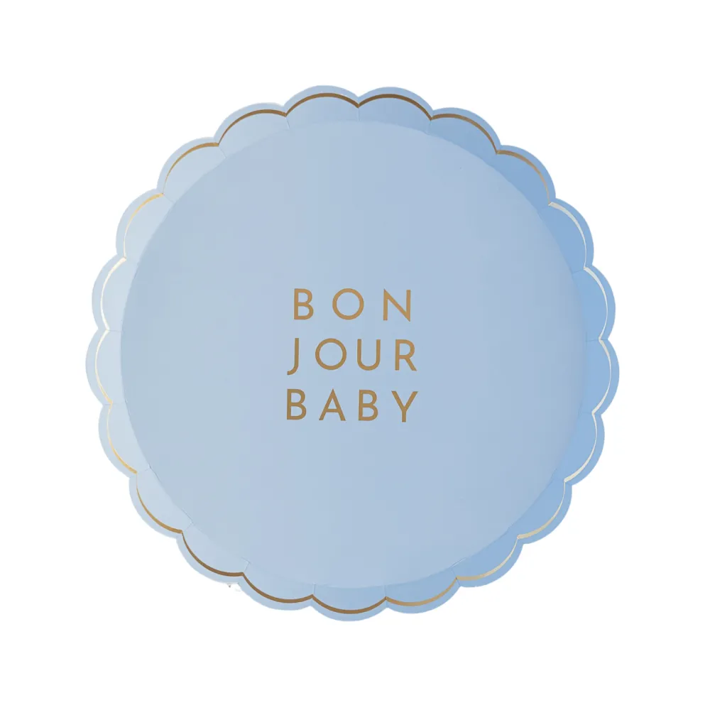 Bonjour Fete Bonjour Baby Sky Blue Small Plates