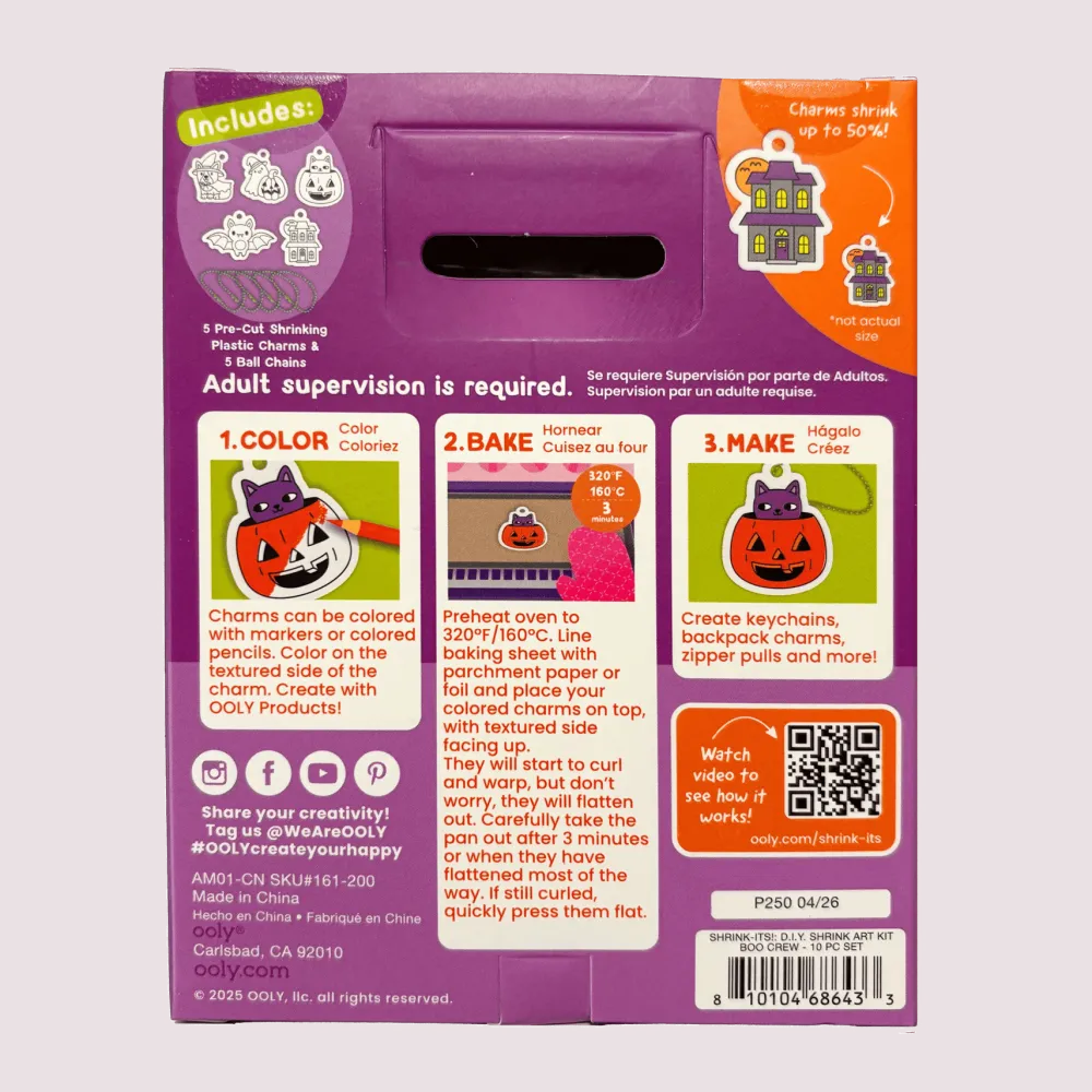 Discount OOLY Boo Crew DIY Shrink Art Kit