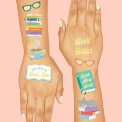 Clearance xo, Fetti Book Lover Temporary Tattoos