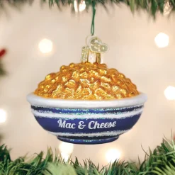 Outlet Old World Christmas Bowl Of Mac & Cheese Ornament