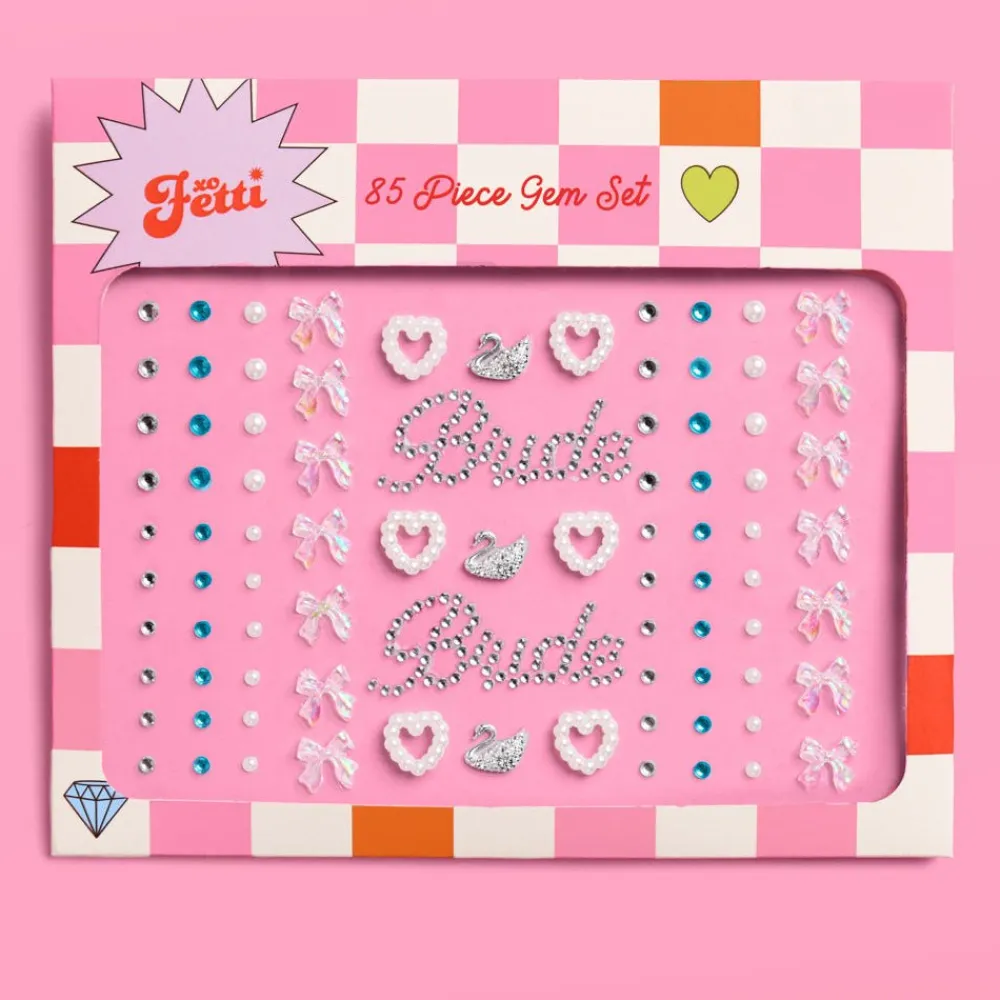 New xo, Fetti Bride Face Gems - Pearl & Crystal Set