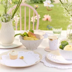 Best Meri Meri Broderie Anglaise Lace White Plates