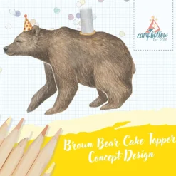 Outlet Camp Hollow Brown Bear Birthday Candle Holder