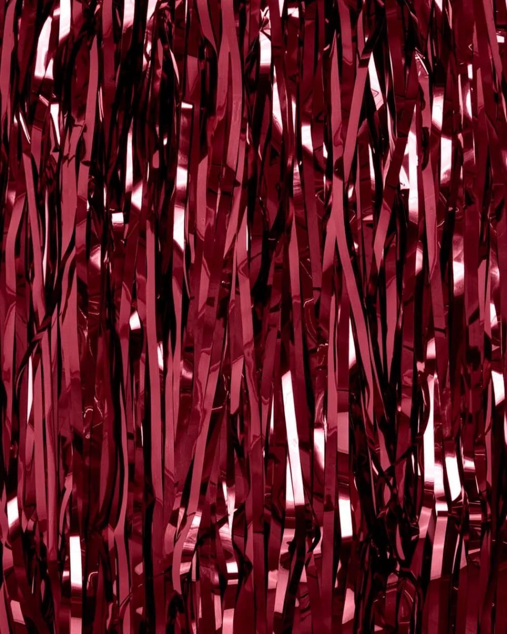 Outlet xo, Fetti Burgundy Foil Fringe Curtain Backdrop