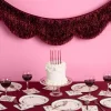 Online xo, Fetti Burgundy Scallop Fringe Banner