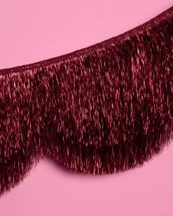 Online xo, Fetti Burgundy Scallop Fringe Banner