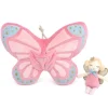 MON AMI Butterfly Tooth Fairy Pillow and Doll Set by