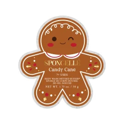 Sale Spongellé Candy Cane Gingerbread Shower Buffer Sponge