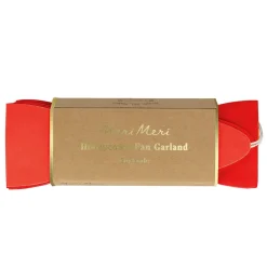 New Meri Meri Candy Cane Stripe Honeycomb Garland