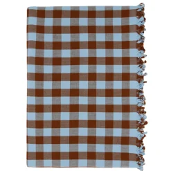 Best Heather Taylor Home Candy Gingham Blue Tablecloth