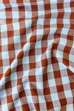 Best Heather Taylor Home Candy Gingham Blue Tablecloth