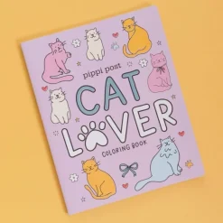 Hot Pippi Post Cat Lover Coloring Book