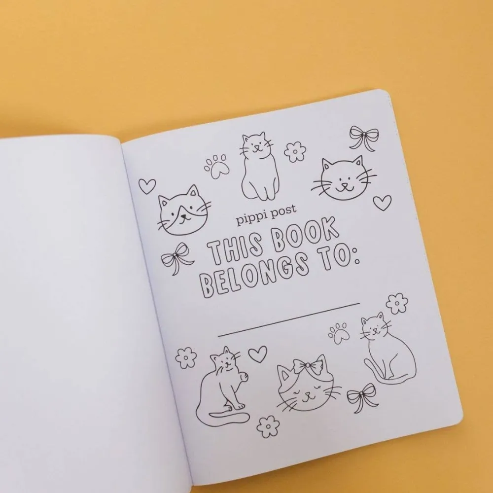 Hot Pippi Post Cat Lover Coloring Book
