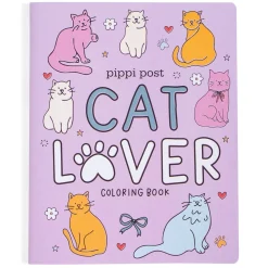 Hot Pippi Post Cat Lover Coloring Book