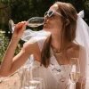 Clearance xo, Fetti C'est La Vie Sash - white + rose gold sash