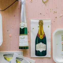 Hot Caspari Champagne Bottle Celebration Crackers