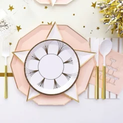 Hot Bonjour Fete Champagne Tower Peach Cocktail Napkins