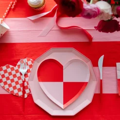 Online Bonjour Fete Check Mate Heart Large Napkins