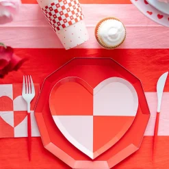Best Bonjour Fete Check Mate Heart Small Napkins