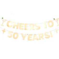 Online xo, Fetti Cheers to 50 Years Birthday Banner