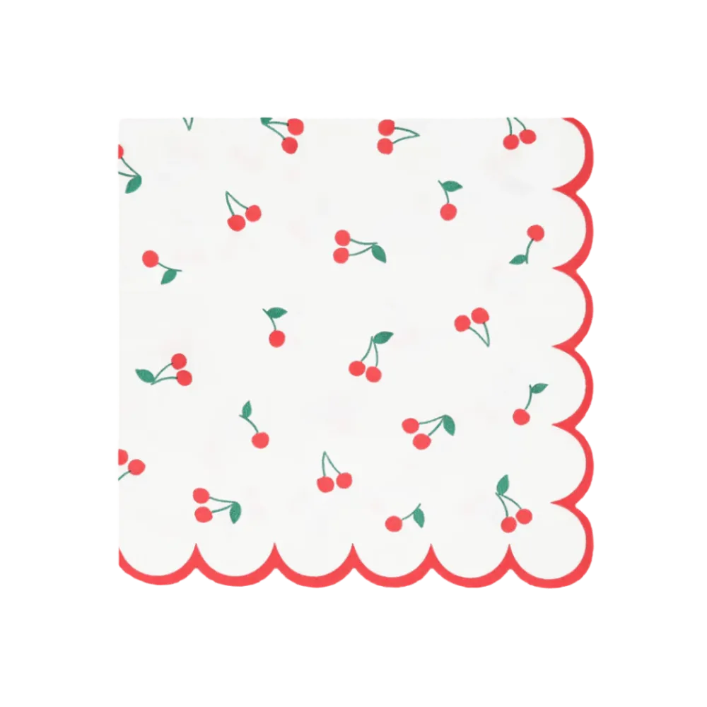 Online Meri Meri Cherry Pattern Large Napkins