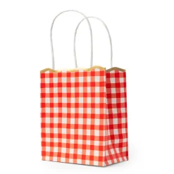 Clearance Bonjour Fete Cherry Red Gingham Favor Bags