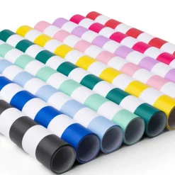 Bonjour Fete Cherry Red Signature Cabana Stripe Table Runner