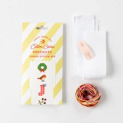 Clearance Cotton Clara Craft Kits & Supplies Christmas Cross Stitch Bookmark Kit