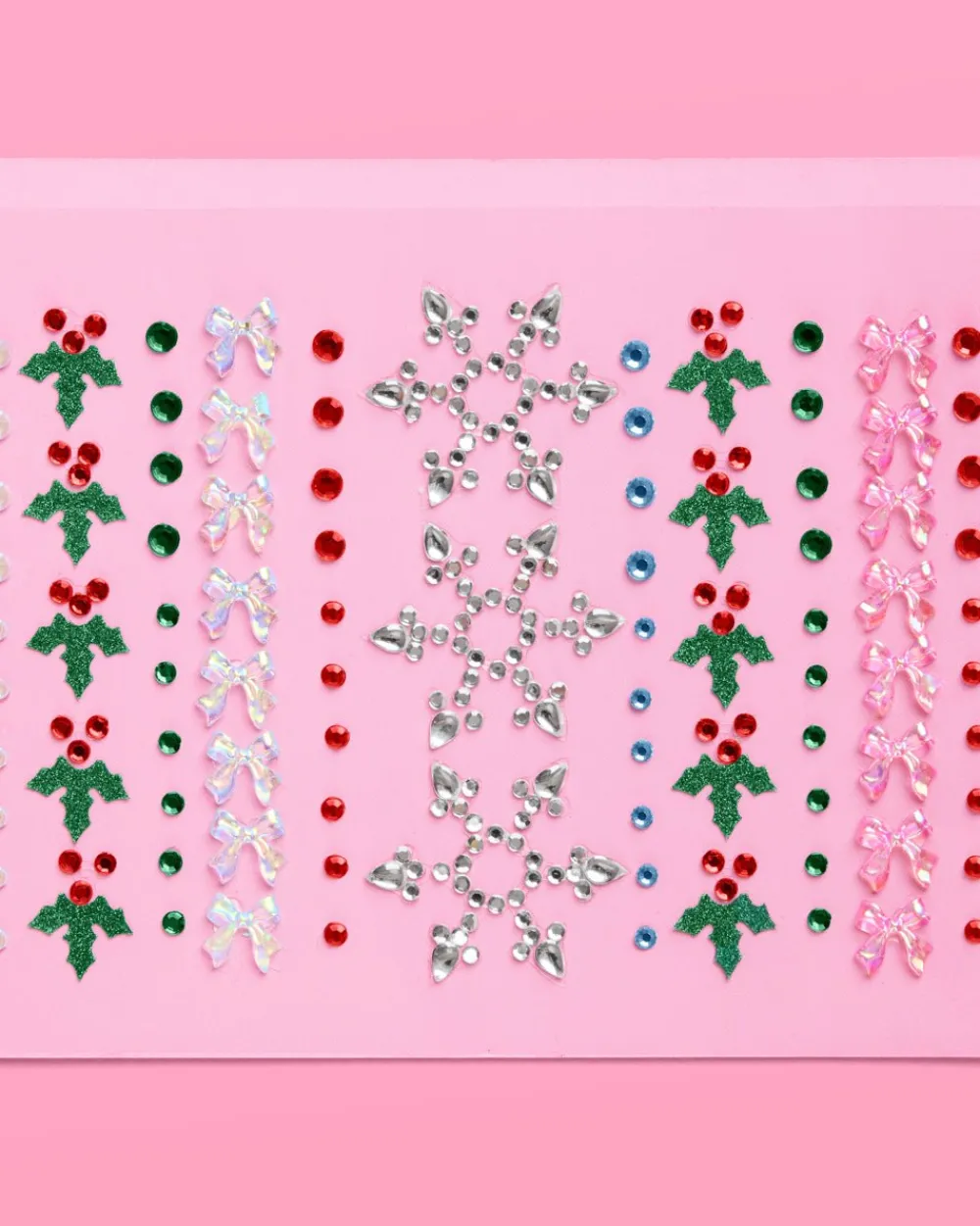 Discount xo, Fetti Christmas Face Gems - Snowflake & Mistletoe Set
