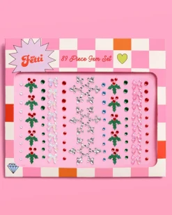 Discount xo, Fetti Christmas Face Gems - Snowflake & Mistletoe Set