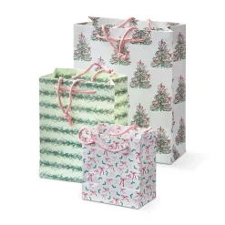 Online Tag Christmas Gift Bag Set of 3