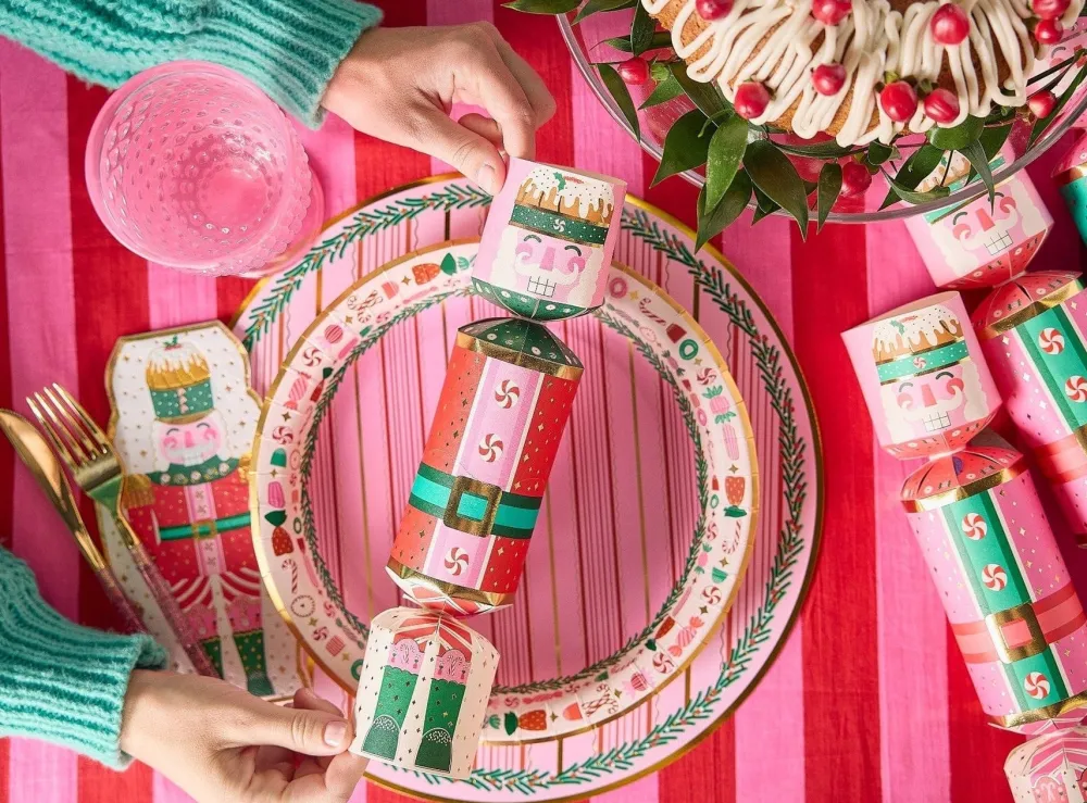 Sale Packed Party Christmas Nutcracker Holiday Crackers (Set of 6)