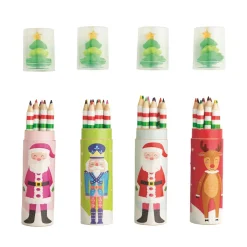 New Mud Pie Christmas Pencil & Eraser Set
