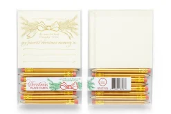 Color Box Design & Letterpress Christmas Place Cards | Holiday
