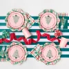 Clearance Bonjour Fete Christmas Plaid Dinner Plates