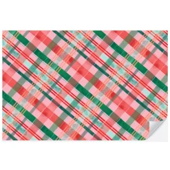 Best Cami Monet Christmas Plaid Paper Placemats