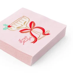 Outlet Bonjour Fete Christmas Spirits Cocktail Napkins