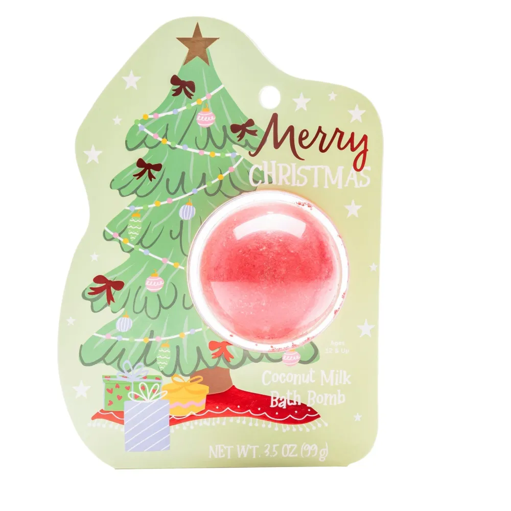 Hot Cait + Co Christmas Tree Clamshell Bath Bomb